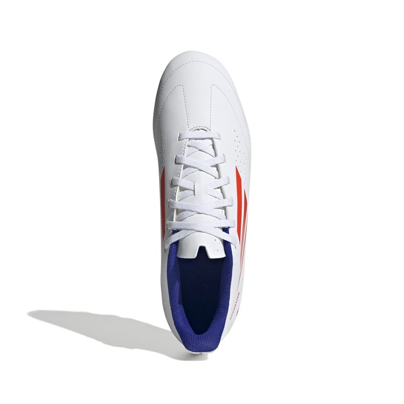 adidas Herre Deportivo III Fxg Fleksible Jord Fodboldstøvler Cloud White/Solar Red/Lucid Blue - Billede 4