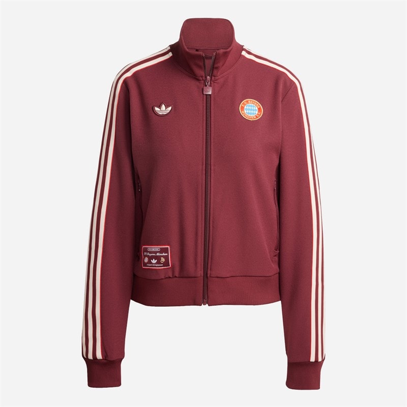 adidas Dame FCB FC Bayern München Icon Træningsjakke Shadow Red