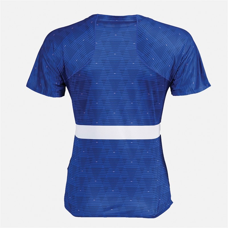 adidas Dame FFR Frankrig Løbe T shirt Semi Lucid Blue - Billede 2