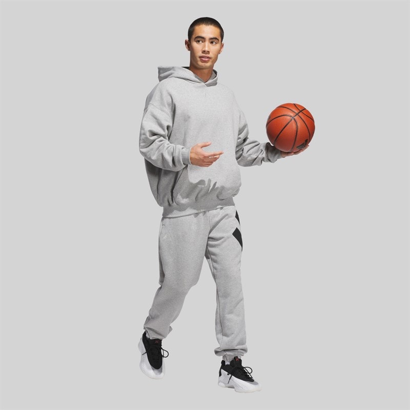 adidas Herre Ant Edwards Grafisk Hættetrøje Medium Grey Heather - Billede 4