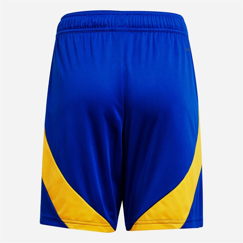 adidas Junior Drenge ANFC Al-Nassr 24/25 Hjemme Shorts Team Royal Blue/Impact Yellow - Billede 2