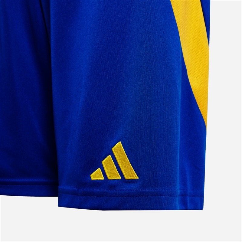 adidas Junior Drenge ANFC Al-Nassr 24/25 Hjemme Shorts Team Royal Blue/Impact Yellow - Billede 3