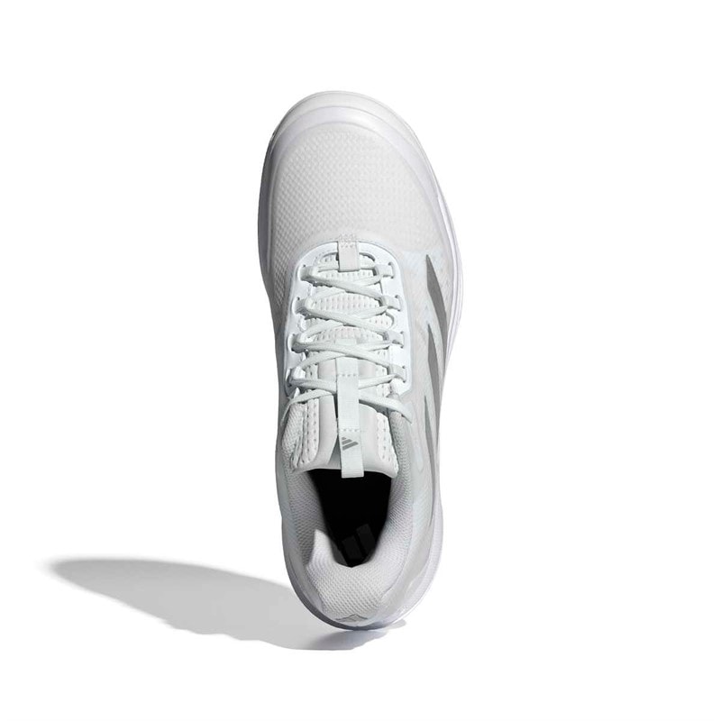 adidas Dame Avacourt 2 Clay Tennis Sko Cloud White/Silver Metallic/Hvid - Billede 4
