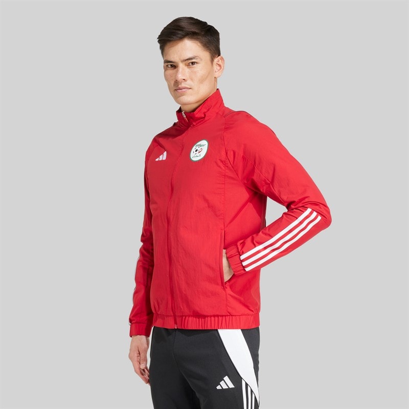 adidas Herre FAF Algeriet Præsentationsjakke Team Power Red 2 - Billede 2