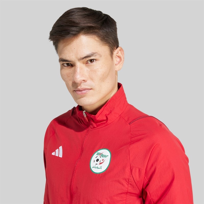 adidas Herre FAF Algeriet Præsentationsjakke Team Power Red 2 - Billede 4