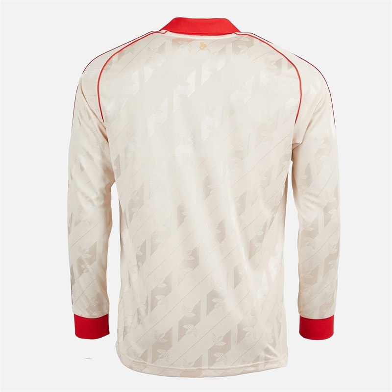adidas Herre FCB FC Bayern München Langærmet Retro Trøje Linen - Billede 2