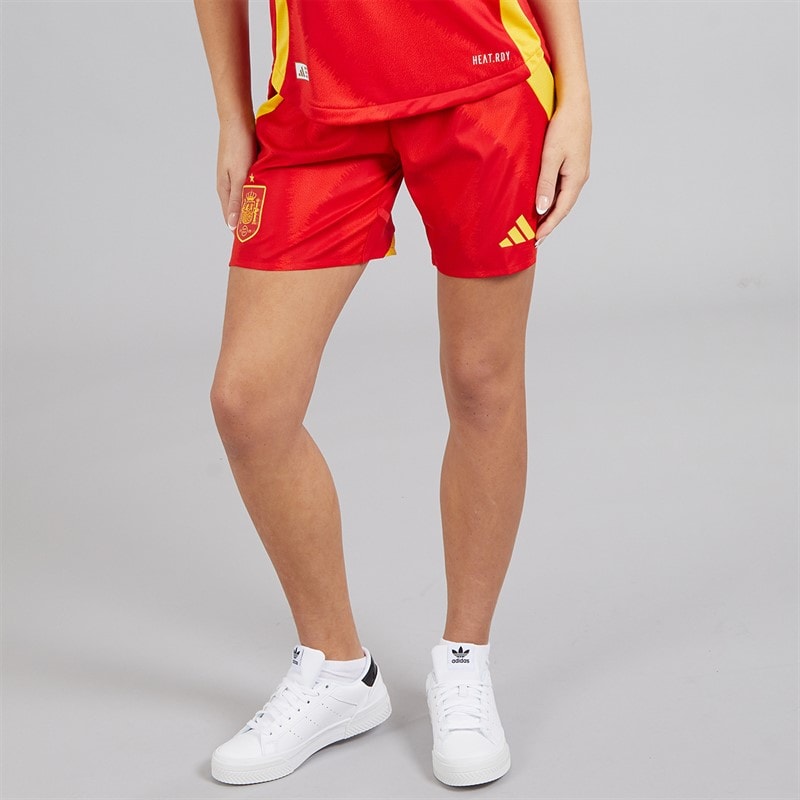 adidas Dame FEF Spanien Dame 24/25 Autentiske Hjemme Shorts Better Scarlet - Billede 1