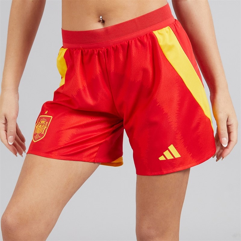 adidas Dame FEF Spanien Dame 24/25 Autentiske Hjemme Shorts Better Scarlet - Billede 2