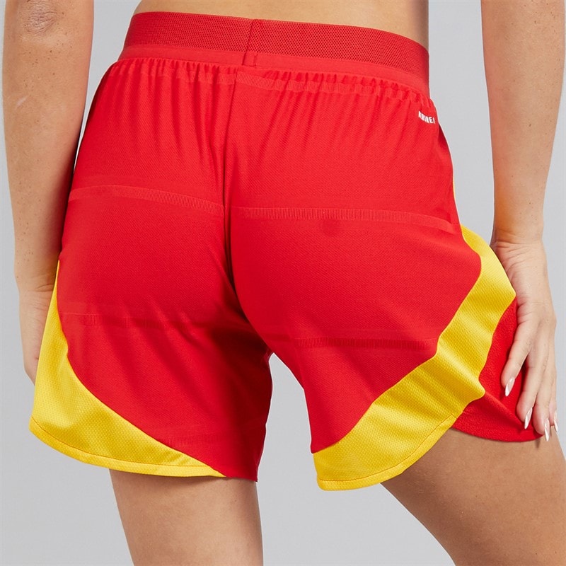 adidas Dame FEF Spanien Dame 24/25 Autentiske Hjemme Shorts Better Scarlet - Billede 3