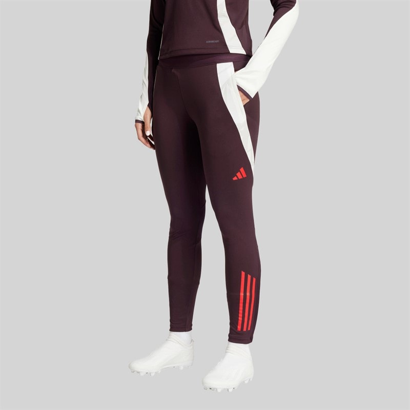 adidas Dame FCB FC Bayern München Træningsbukser Shadow Maroon/Rød - Billede 2