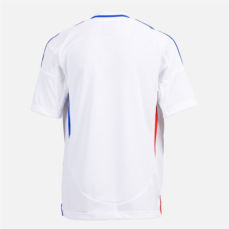 adidas Junior Drenge OL Olympique Lyon 24/25 hjemme trøje Hvid - Billede 2