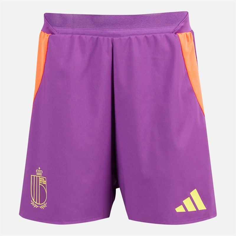 adidas Herre RBFA Belgien 24/25 Autentiske udebane shorts Glory Purple - Billede 1