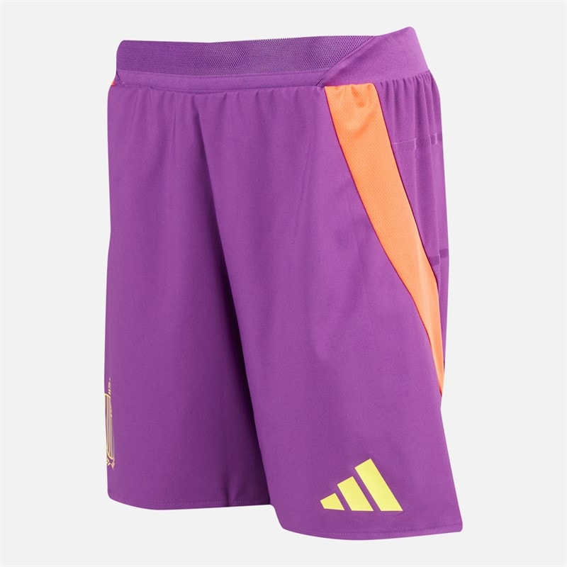 adidas Herre RBFA Belgien 24/25 Autentiske udebane shorts Glory Purple - Billede 2