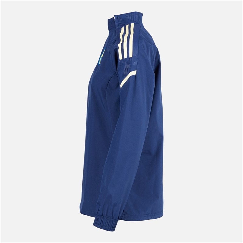 adidas Dame SVFF Sverige Hybrid Top Team Navy Blue/Easy Yellow - Billede 3
