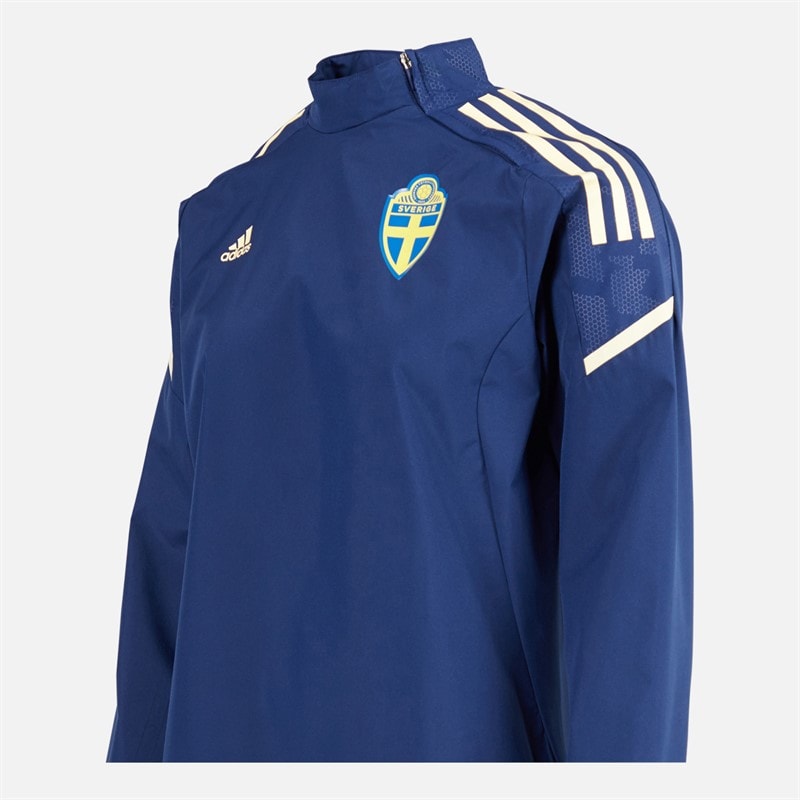 adidas Dame SVFF Sverige Hybrid Top Team Navy Blue/Easy Yellow - Billede 4