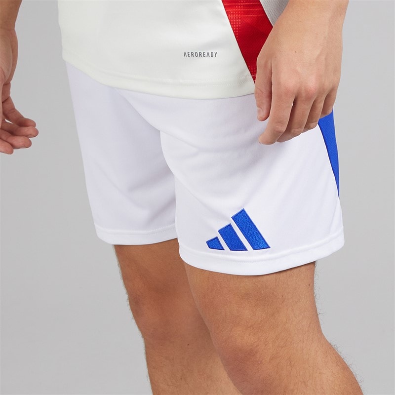 adidas Herre OL Olympique Lyon 24/25 Hjemme shorts Hvid - Billede 3