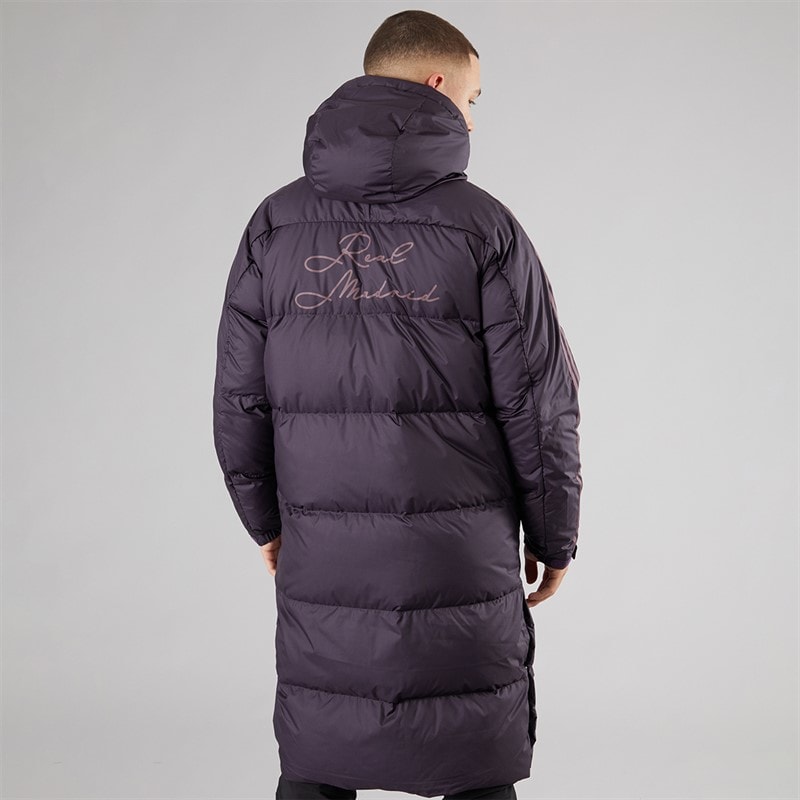 adidas Herre RMCF Real Madrid sæsonbetrukket hættejakke Aurora Black - Billede 2
