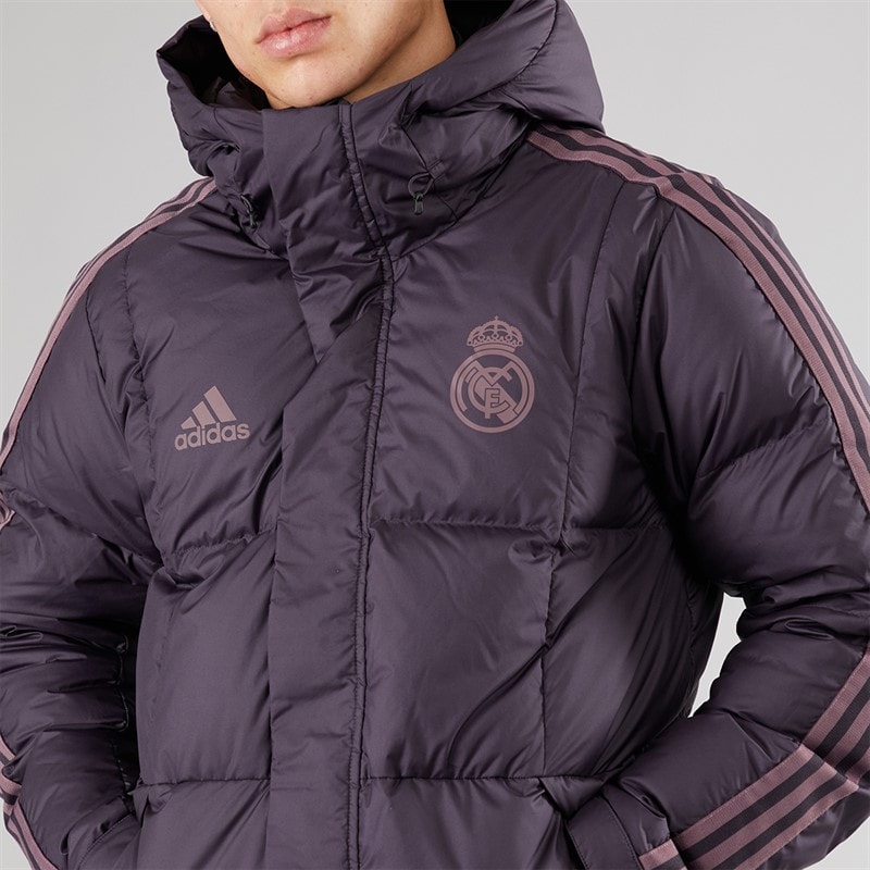 adidas Herre RMCF Real Madrid sæsonbetrukket hættejakke Aurora Black - Billede 3