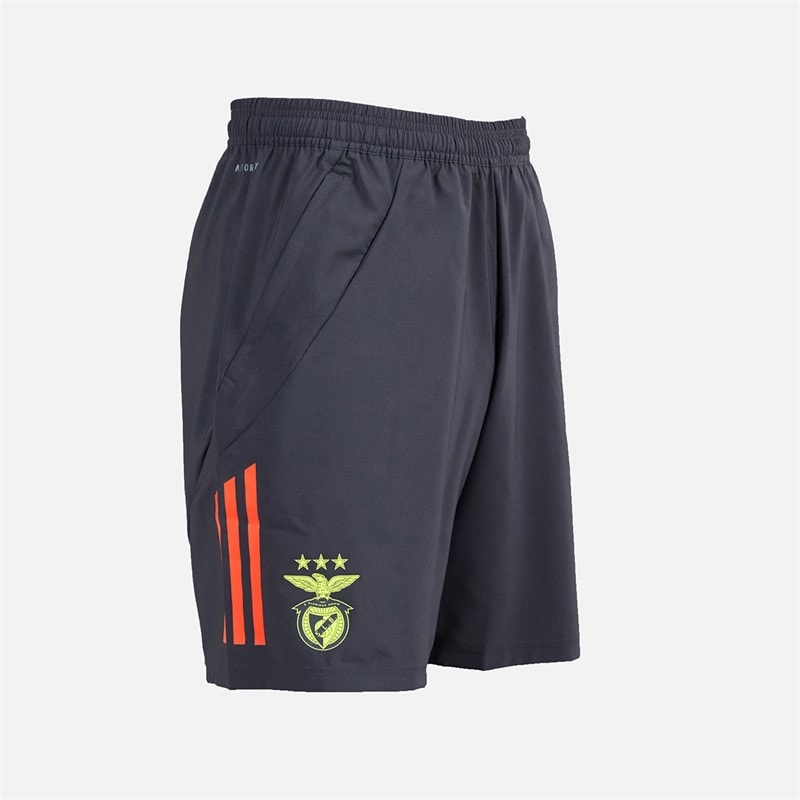 adidas Herre SLB Benfica Fritids Shorts Night Grey/Semi Solar Orange - Billede 3
