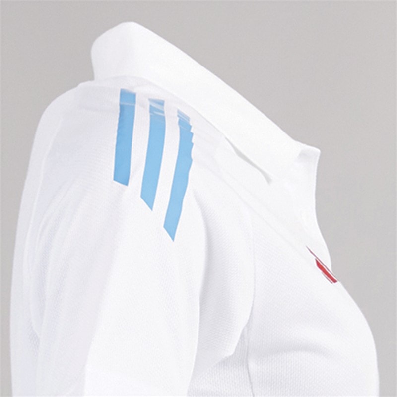 adidas Dame FFR Frankrig Rugby Trænings Polo Hvid - Billede 3