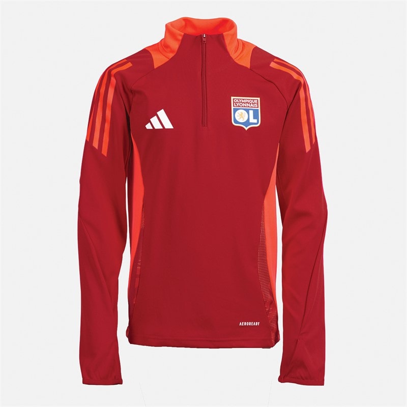 adidas Junior Drenge OL Olympique Lyon træningsbluse Team Power Red 2