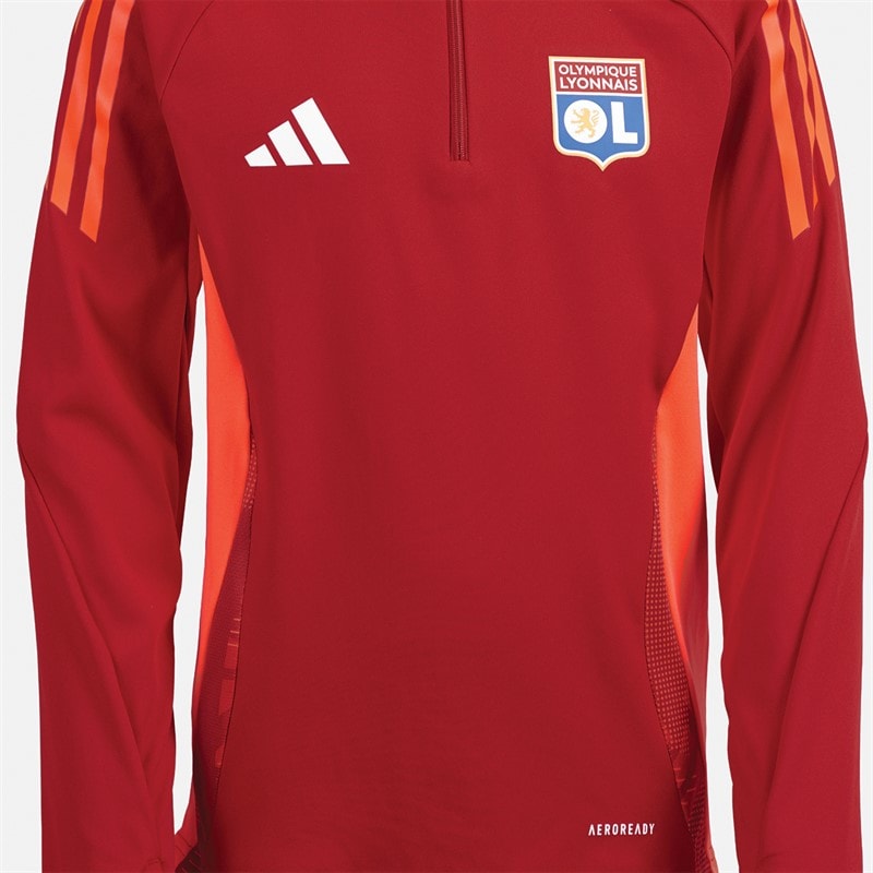 adidas Junior Drenge OL Olympique Lyon træningsbluse Team Power Red 2 - Billede 3