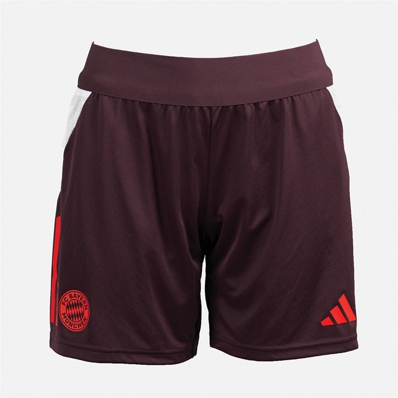 adidas Kvinder FCB FC Bayern München træningsshorts Shadow Maroon/Rød