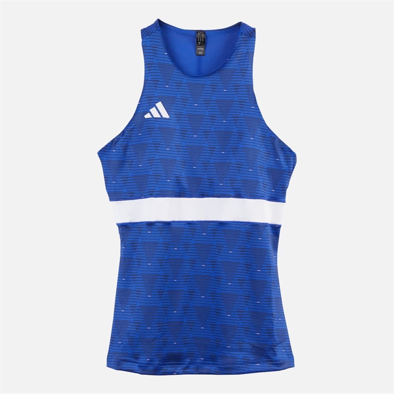 adidas Dame Y-Tank Heat.Rdy Trænings T-shirt Semi Lucid Blue/Hvid