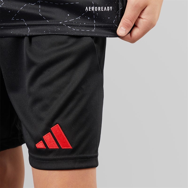 adidas Junior Drenge SLB Benfica 24/25 Udebanedragt Sort - Billede 5