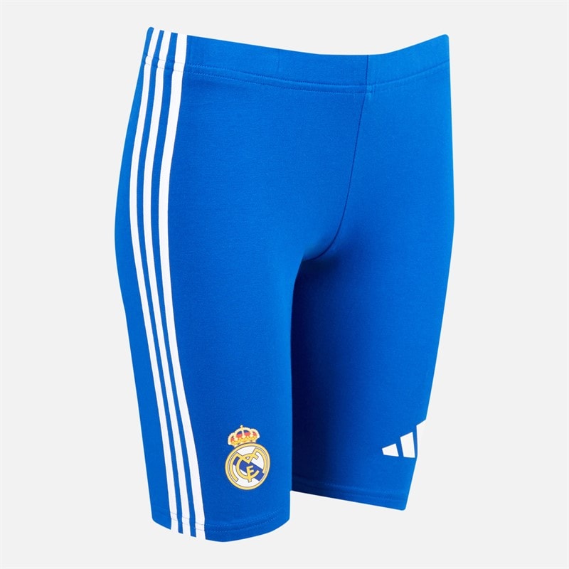 adidas Dame RMCF Real Madrid Stramme Shorts Collegiate Royal - Billede 4