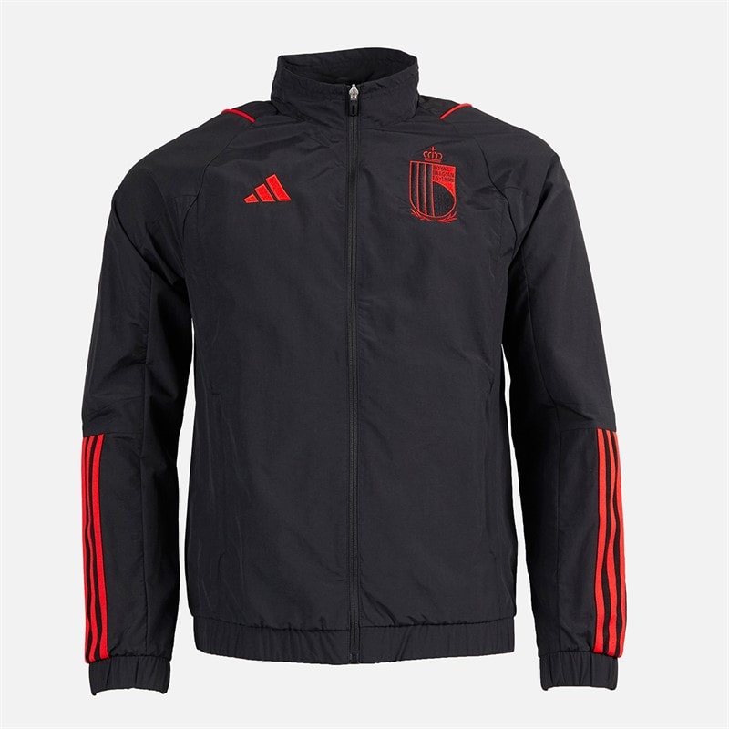 adidas Herre RBFA Belgien Track Jakke Sort - Billede 1