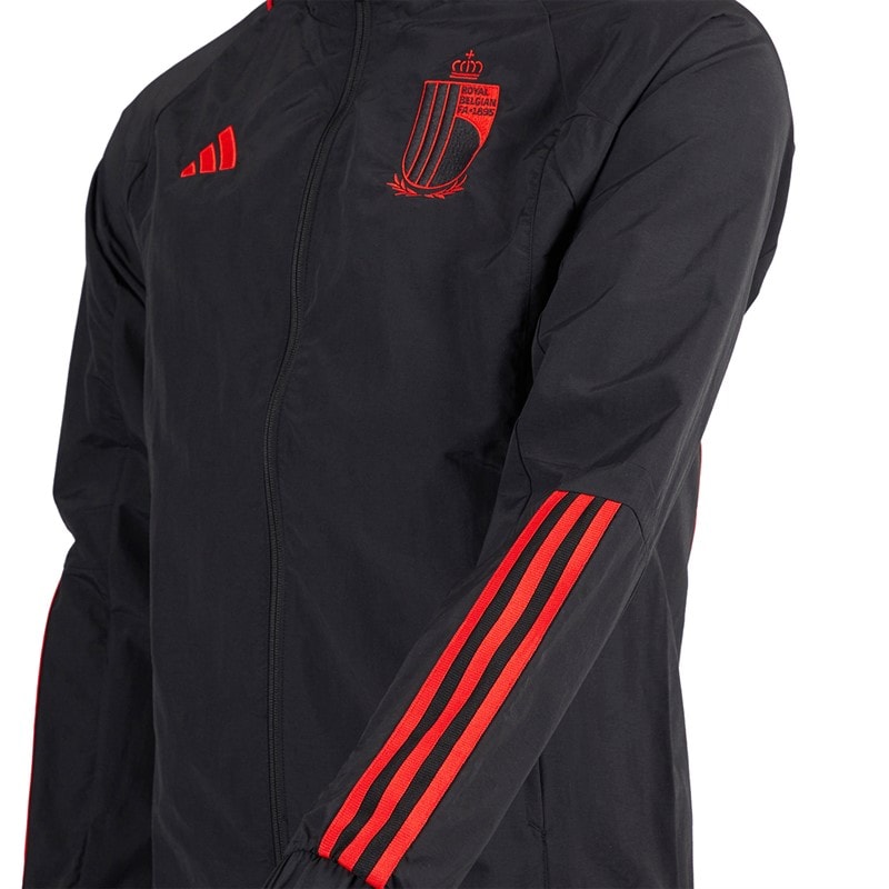 adidas Herre RBFA Belgien Track Jakke Sort - Billede 3