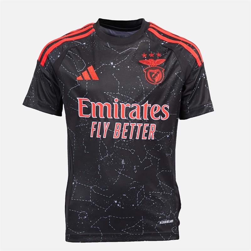 adidas Junior Drenge SLB Benfica 24/25 udebanetrøje Sort - Billede 1