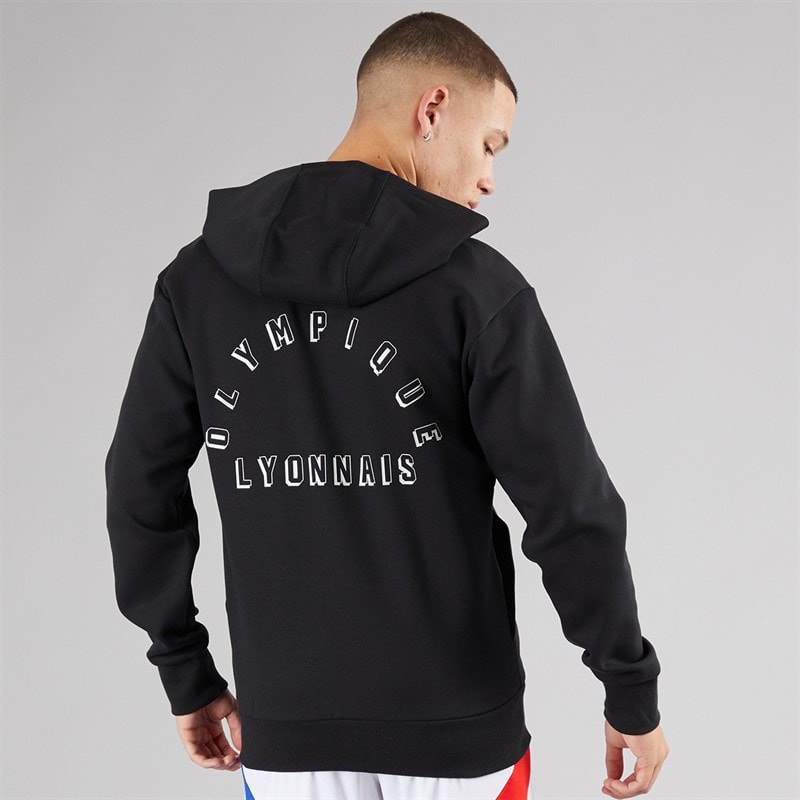 adidas Herre OL Olympique Lyon Anthem Jakke Sort - Billede 3