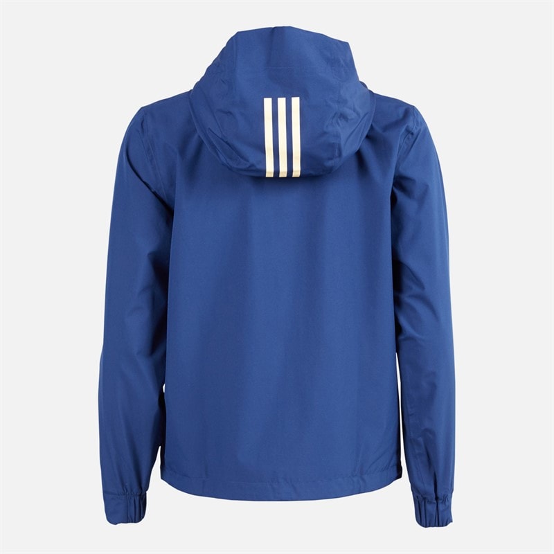 adidas Dame SVFF Sverige Vandtæt Storm Jakke Team Navy Blue/Easy Yellow - Billede 2