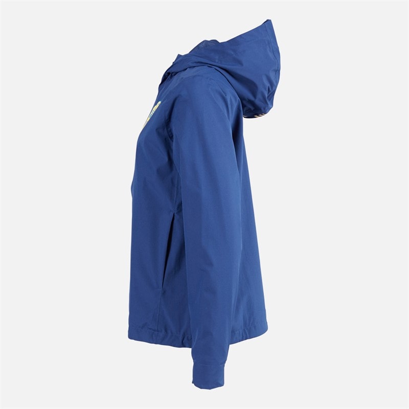 adidas Dame SVFF Sverige Vandtæt Storm Jakke Team Navy Blue/Easy Yellow - Billede 3