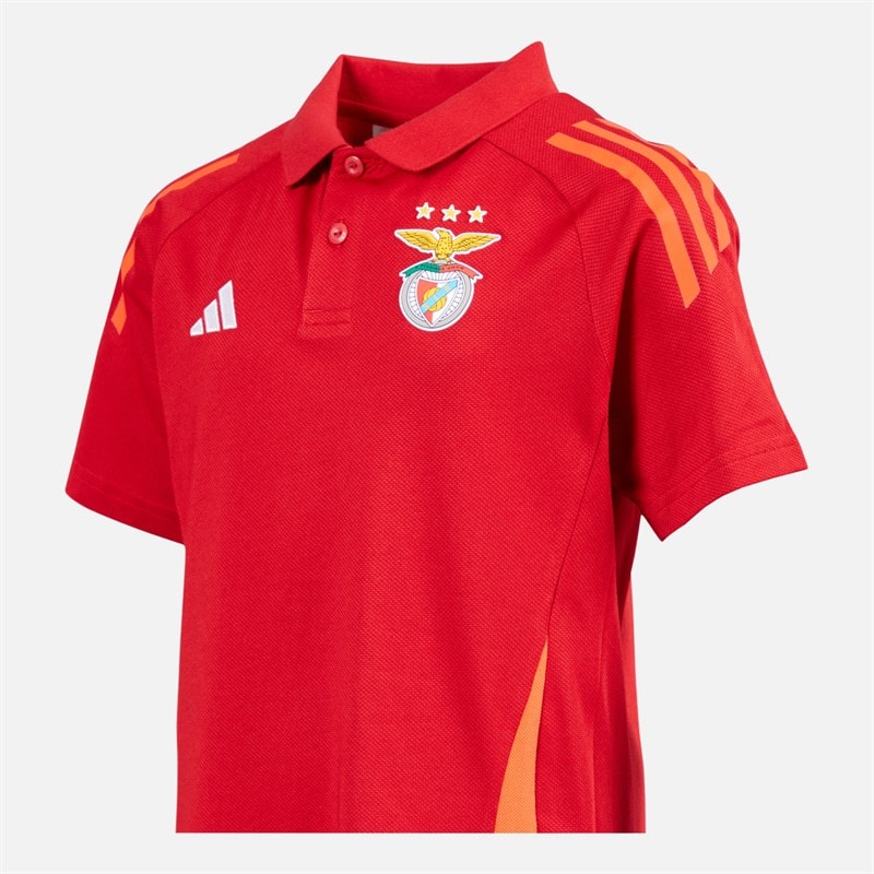 adidas Junior Drenge SLB Benfica Polo Team Power Red 2 - Billede 4