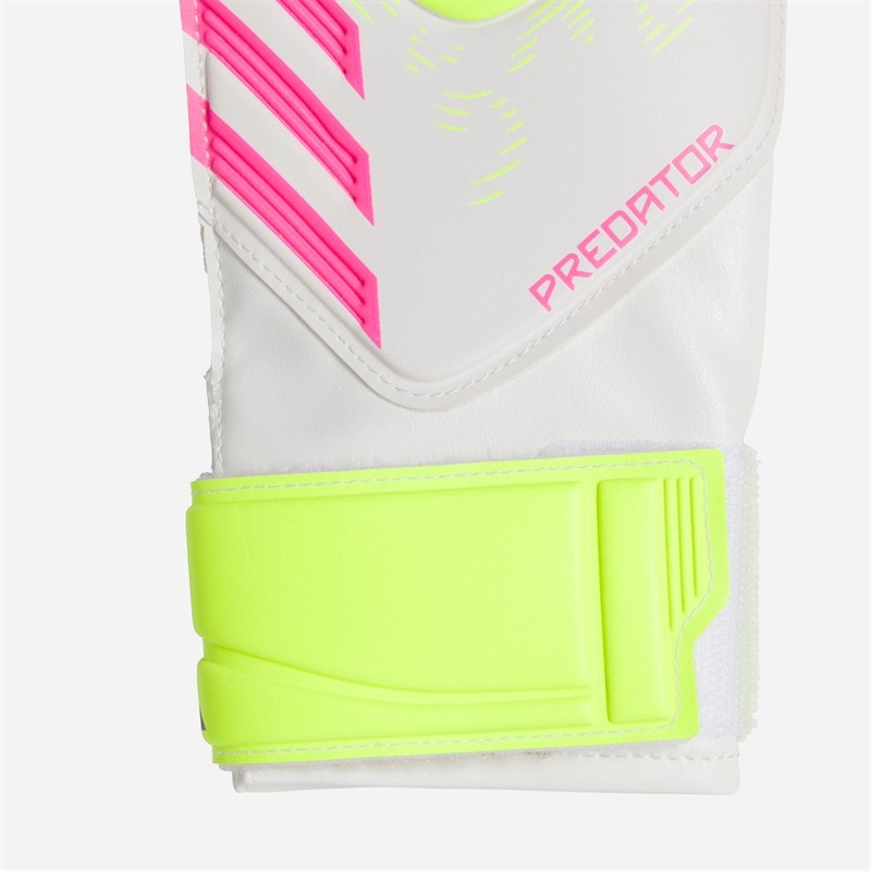 adidas Junior Predator Trænings Målmands handsker Hvid/Lucid Lemon/Lucid Pink - Billede 2