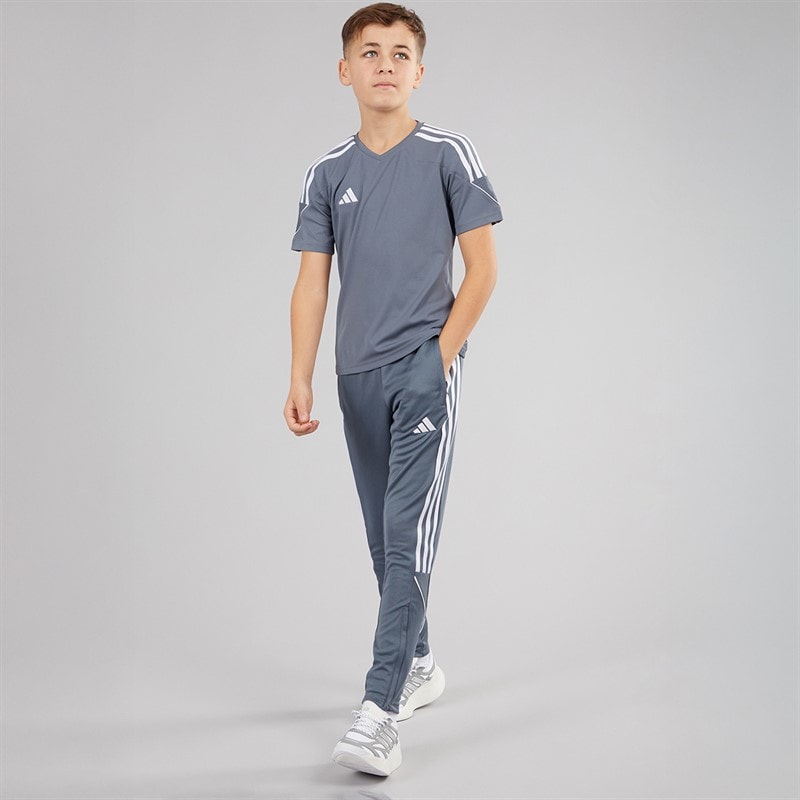 adidas Børne Junior Tiro 23 League T Shirt Team Onix/Hvid - Billede 4