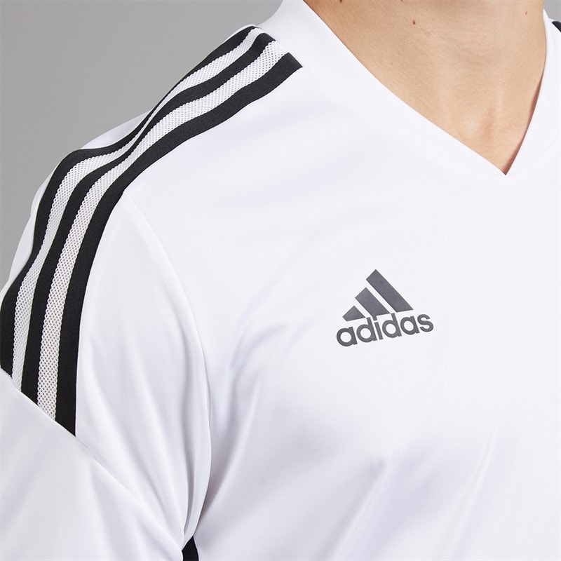 adidas Herre Condivo 22 T-shirt Hvid/Sort - Billede 3