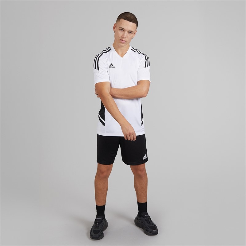 adidas Herre Condivo 22 T-shirt Hvid/Sort - Billede 4