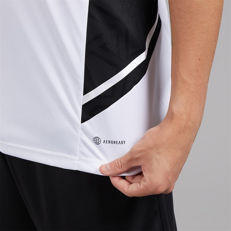 adidas Herre Condivo 22 T-shirt Hvid/Sort - Billede 5