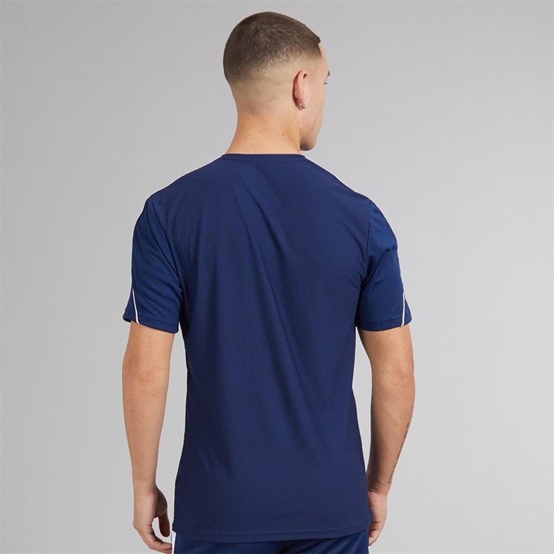 adidas Herre Tiro 23 League T-shirt Team Navy Blue/Hvid - Billede 2