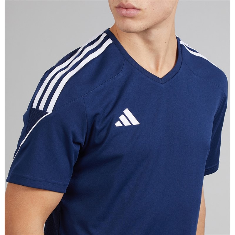 adidas Herre Tiro 23 League T-shirt Team Navy Blue/Hvid - Billede 3