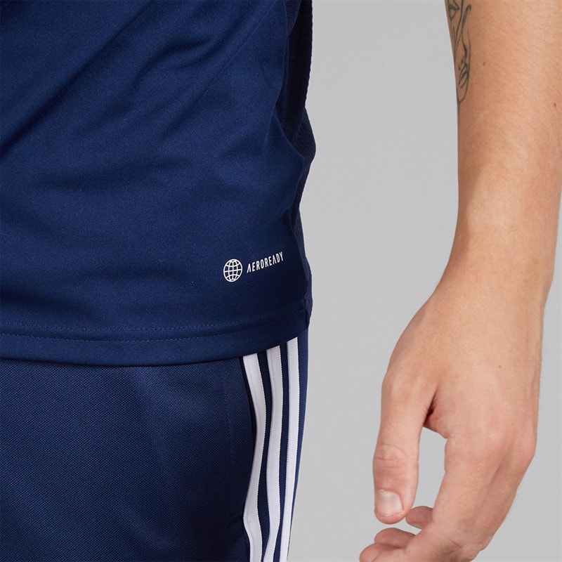 adidas Herre Tiro 23 League T-shirt Team Navy Blue/Hvid - Billede 5