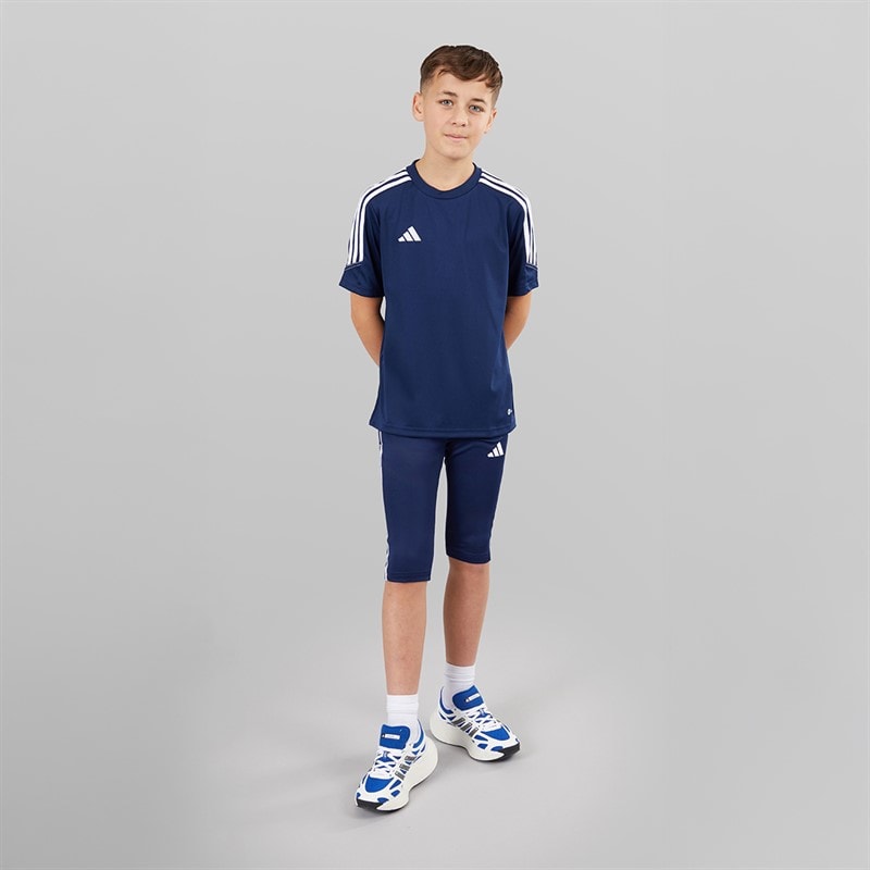 adidas Junior Tiro 23 League 3/4 Lange Bukser Team Navy Blue - Billede 4