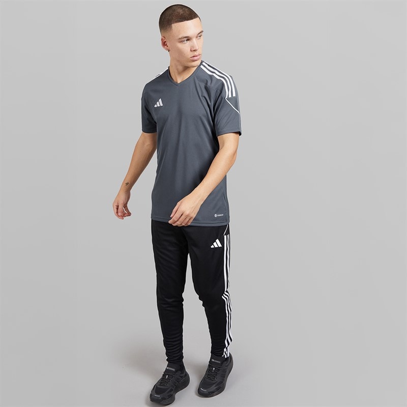 adidas Herre Tiro 23 League T-shirt Team Onix/Hvid - Billede 4
