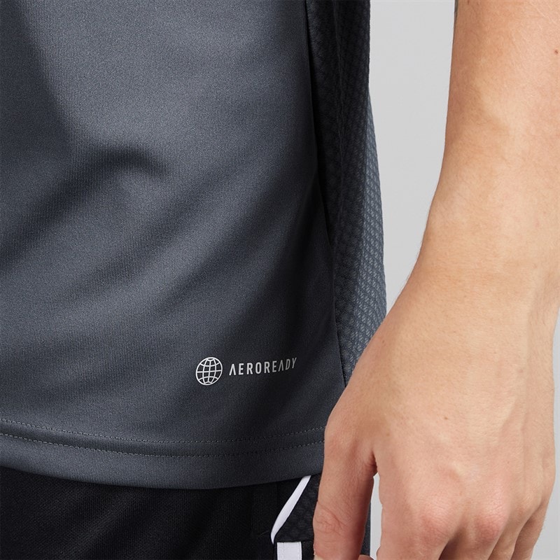adidas Herre Tiro 23 League T-shirt Team Onix/Hvid - Billede 5