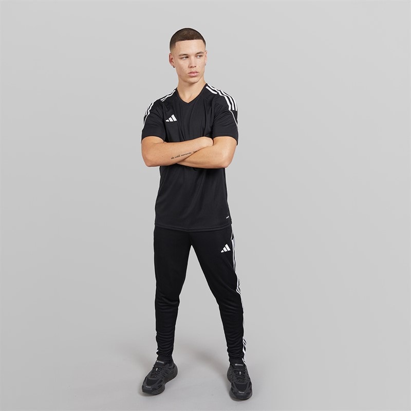 adidas Herre Tiro 23 League T-shirt Sort/Hvid - Billede 4
