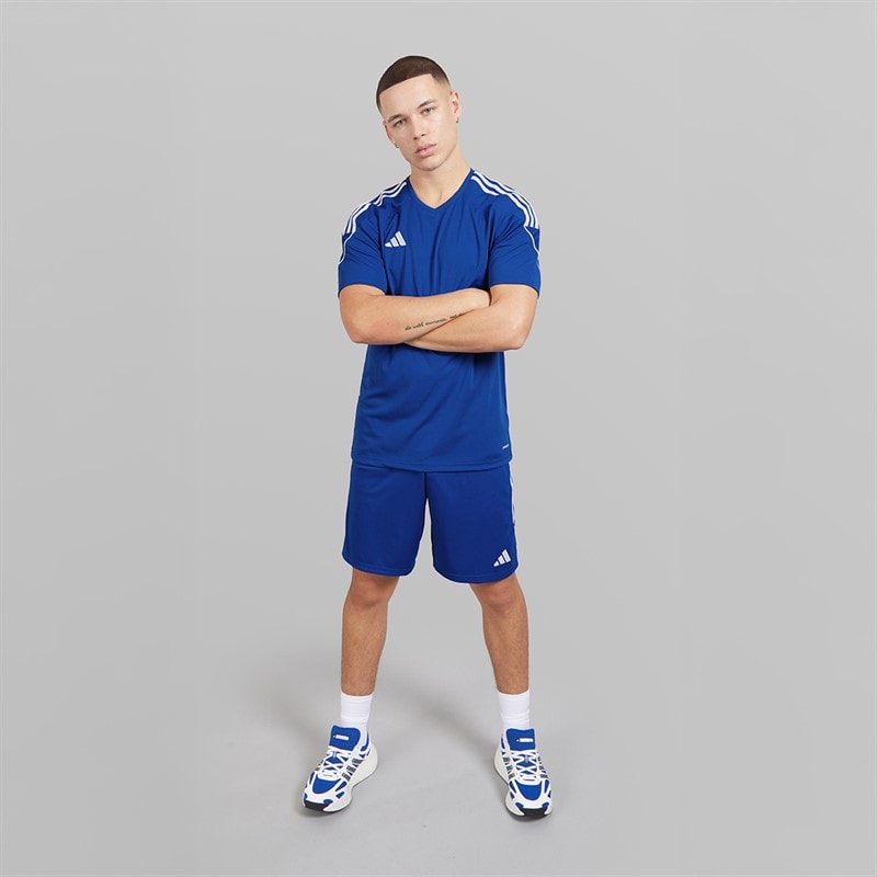 adidas Herre Tiro 23 League T-shirt Team Royal Blue/Hvid - Billede 4
